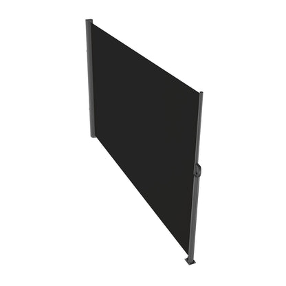 Retractable Side Awning, 160X300cm Aluminum Outdoor Privacy Screen, 280g Polyester Water-proof Retractable V952-ZYPF160X300CMBK01V0