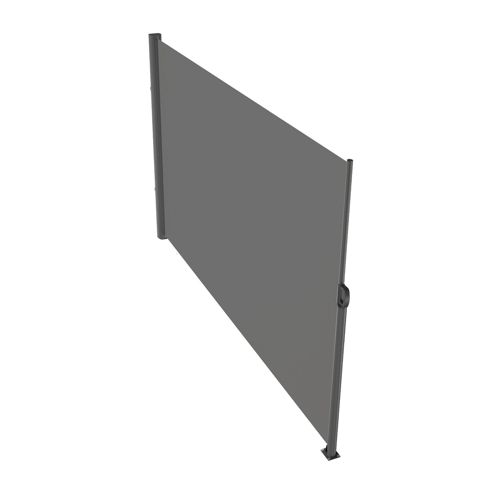 Retractable Side Awning, 160X300m Aluminum Outdoor Privacy Screen, 280g Polyester Water-proof Retractable V952-ZYPF160X300CMGY01V0