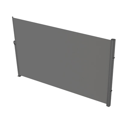 Retractable Side Awning, 160X300m Aluminum Outdoor Privacy Screen, 280g Polyester Water-proof Retractable V952-ZYPF160X300CMGY01V0