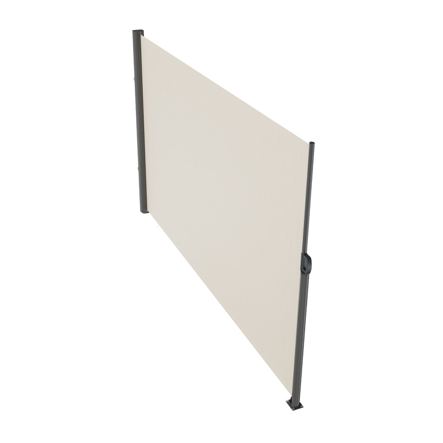 Retractable Side Awning,160X300cm Aluminum Outdoor Privacy Screen, 280g Polyester Water-proof Retractable V952-ZYPF160X300CMM001V0