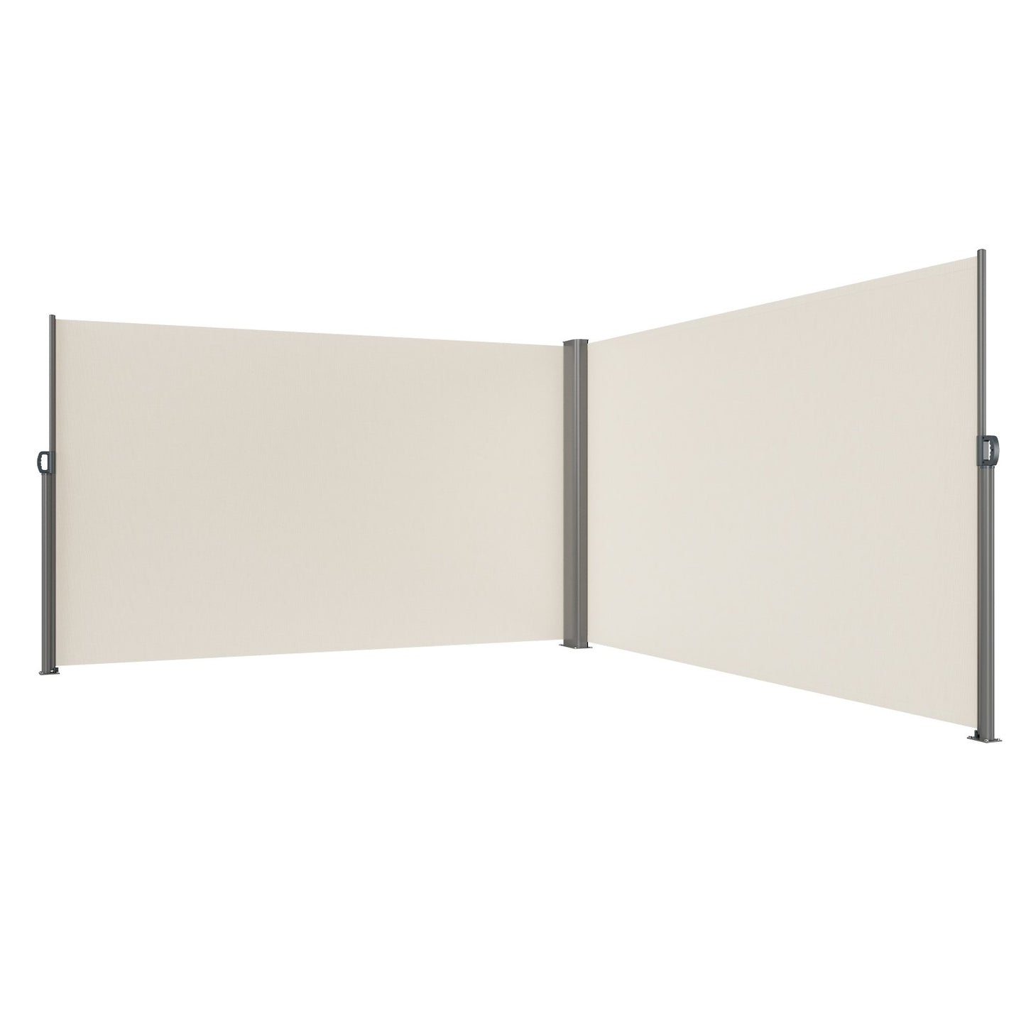 Retractable Side Awning, 180X600cm Aluminum Outdoor Privacy Screen, 280g Polyester Water-proof Retractable V952-ZYPF180X600CMM001V0