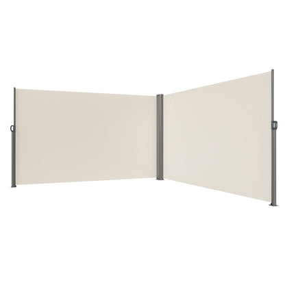 Retractable Side Awning, 180X600cm Aluminum Outdoor Privacy Screen, 280g Polyester Water-proof Retractable V952-ZYPF180X600CMM001V0