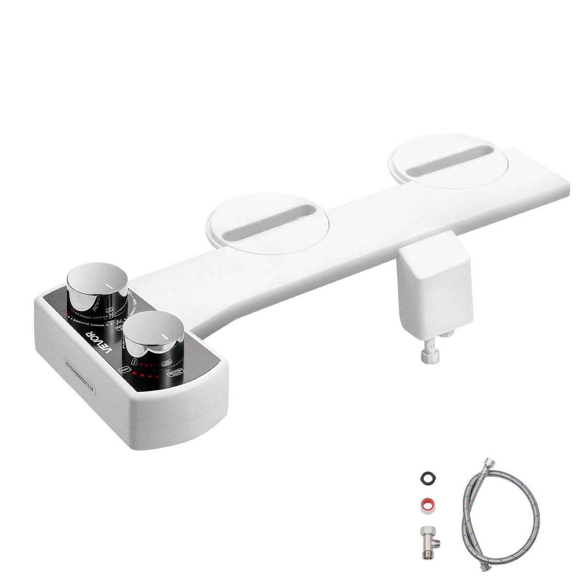 Bidet Attachment for Toilet, Non-Electric Bidet Toilet Seat Attachment - Dual Retractable Nozzles, Adjustable V952-ZYPZQJPZLSSPAOWR9001V0