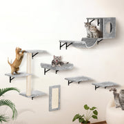 Wall Mounted Cat Shelves, Cat Wall Shelves and Perches with Jumping Boards, Hammock, Sofa, Cat Tree & Cat V952-ZYSBGSMPJ6JTKY3NYV0
