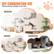 Wall Mounted Cat Shelves, Cat Wall Shelves and Perches with Jumping Boards, Hammock, Sofa, Cat Tree & Cat V952-ZYSBGSMPJ6JTKY3NYV0