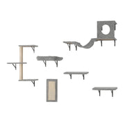 Wall Mounted Cat Shelves, Cat Wall Shelves and Perches with Jumping Boards, Hammock, Sofa, Cat Tree & Cat V952-ZYSBGSMPJ6JTKY3NYV0