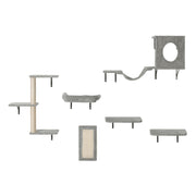 Wall Mounted Cat Shelves, Cat Wall Shelves and Perches with Jumping Boards, Hammock, Sofa, Cat Tree & Cat V952-ZYSBGSMPJ6JTKY3NYV0
