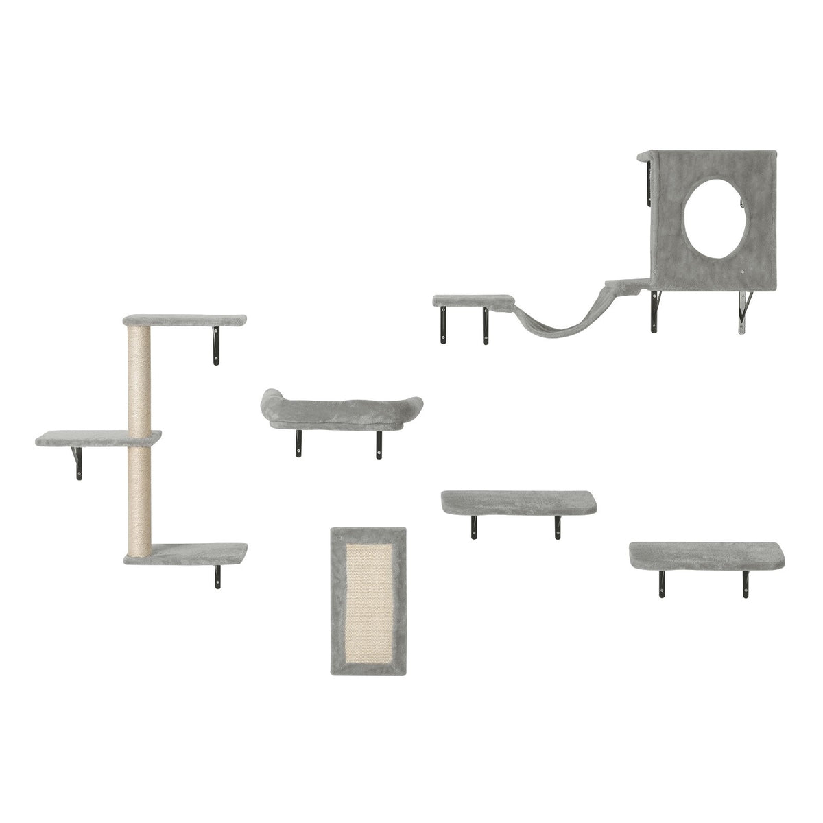 Wall Mounted Cat Shelves, Cat Wall Shelves and Perches with Jumping Boards, Hammock, Sofa, Cat Tree & Cat V952-ZYSBGSMPJ6JTKY3NYV0
