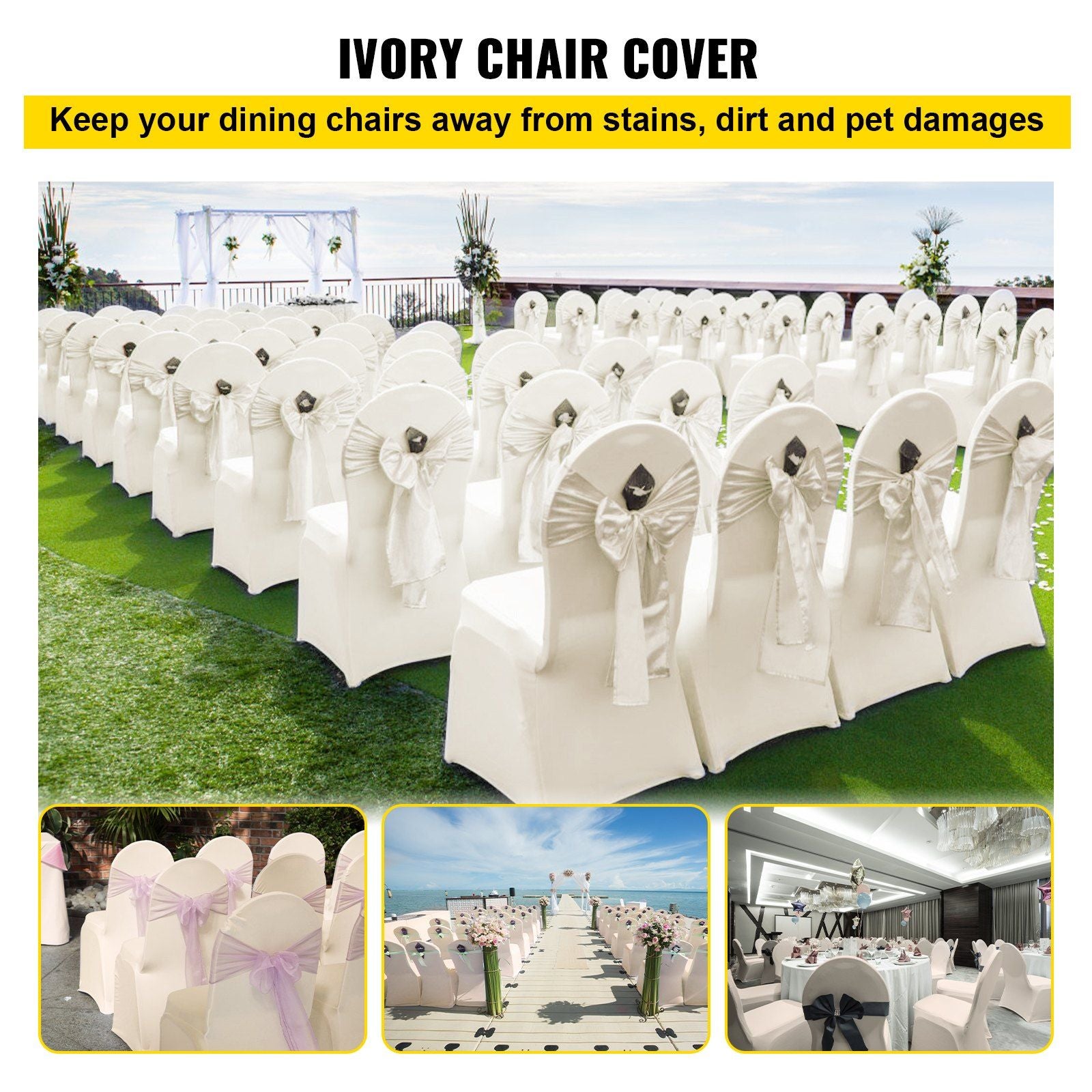 Stretch Spandex Folding Chair Covers, Universal Fitted Chair Cover, Removable Washable Protective Slipcovers, V952-ZYT100PCSXYSQB001V0