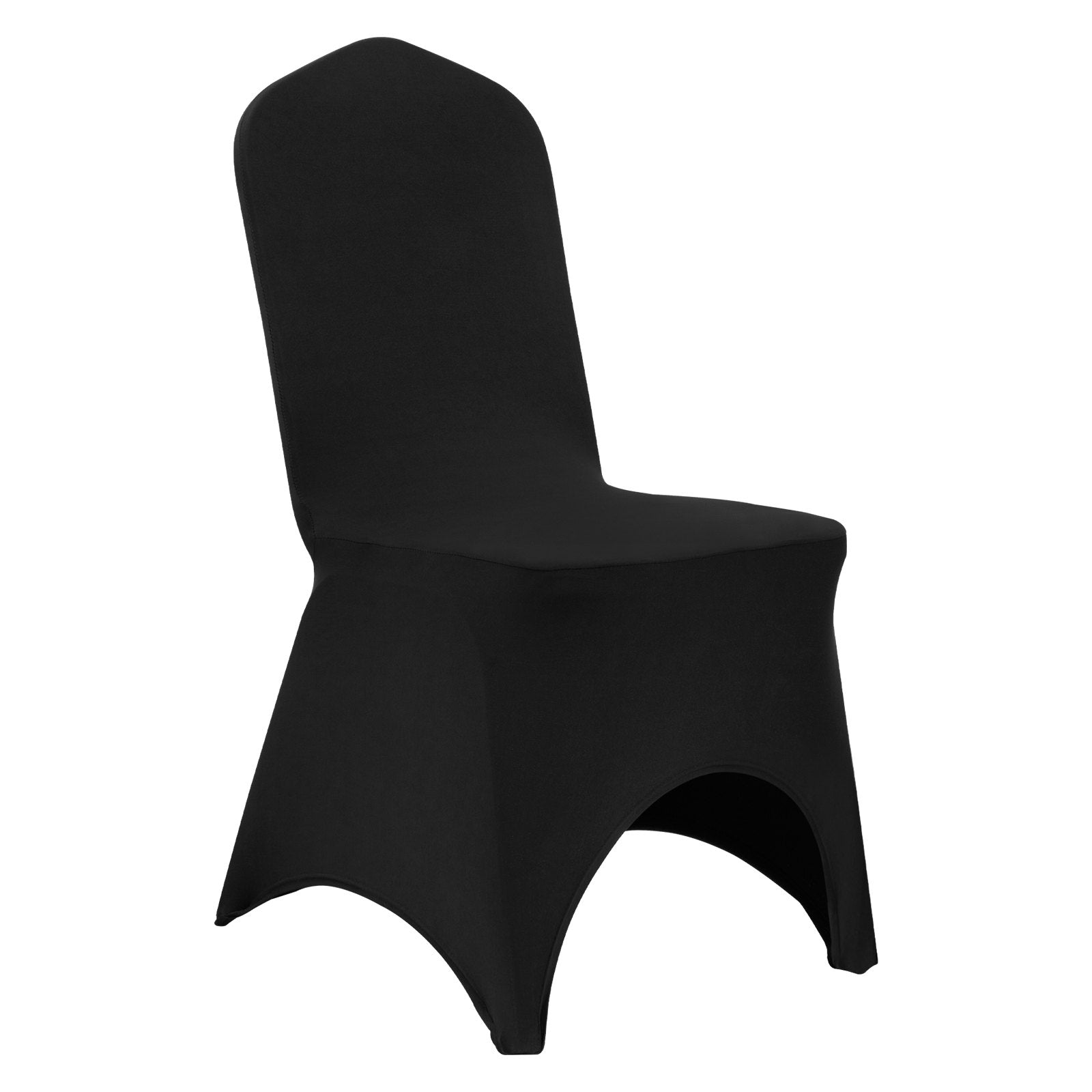 50 PCS Black Chair Covers Polyester Spandex Stretch Wedding Party Banquet V952-ZYT50PCSHSGXYT001V0