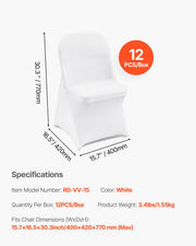 Stretch Spandex Folding Chair Covers, Universal Fitted Chair Cover, Removable Washable Protective Slipcovers, V952-ZYTBS132033CMG7X0V0