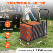 12 Chairs Folding Chair Storage Dolly Folding Chairs Rack Heavy Duty Iron V952-ZYTC203943YCTIW6PV0