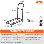 12 Chairs Folding Chair Storage Dolly Folding Chairs Rack Heavy Duty Iron V952-ZYTC203943YCTIW6PV0