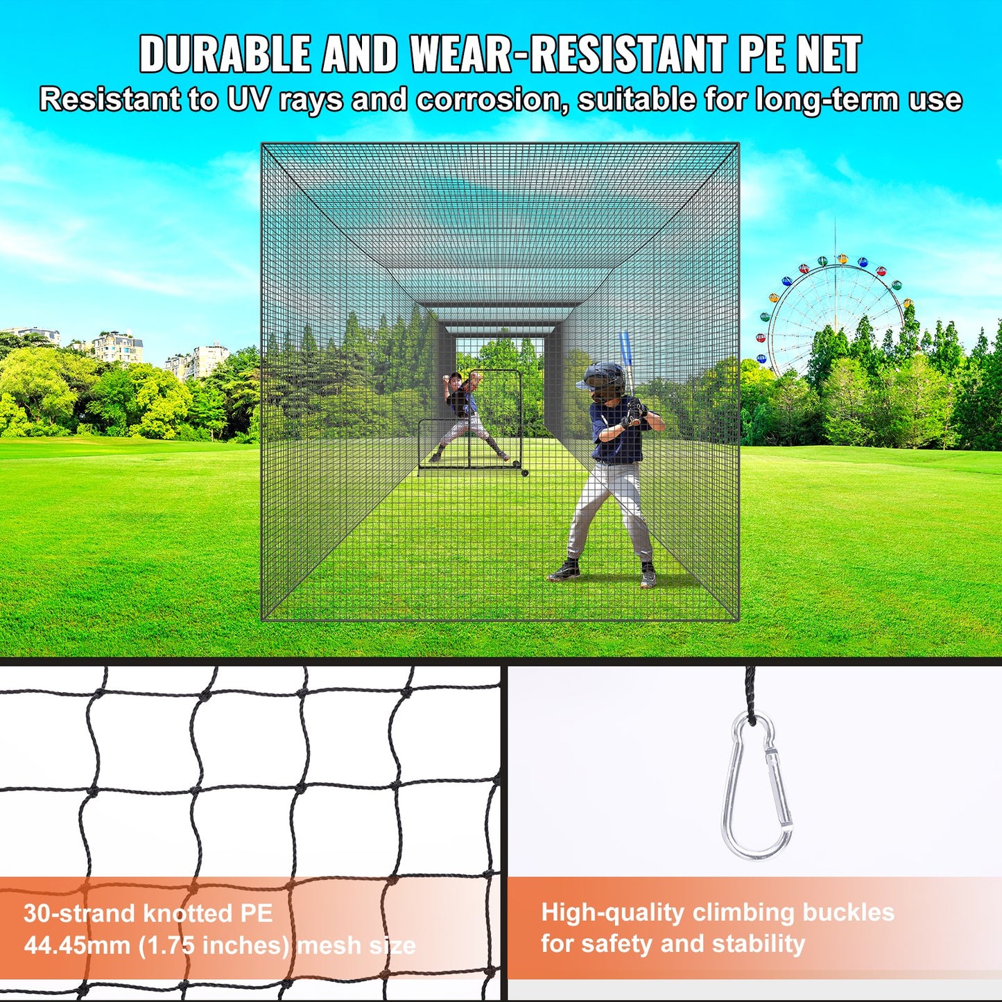 Baseball Batting Netting, Professional Softball Baseball Batting Hitting Training Net, Practice Portable V952-ZYW55YC000000XQ1FV0