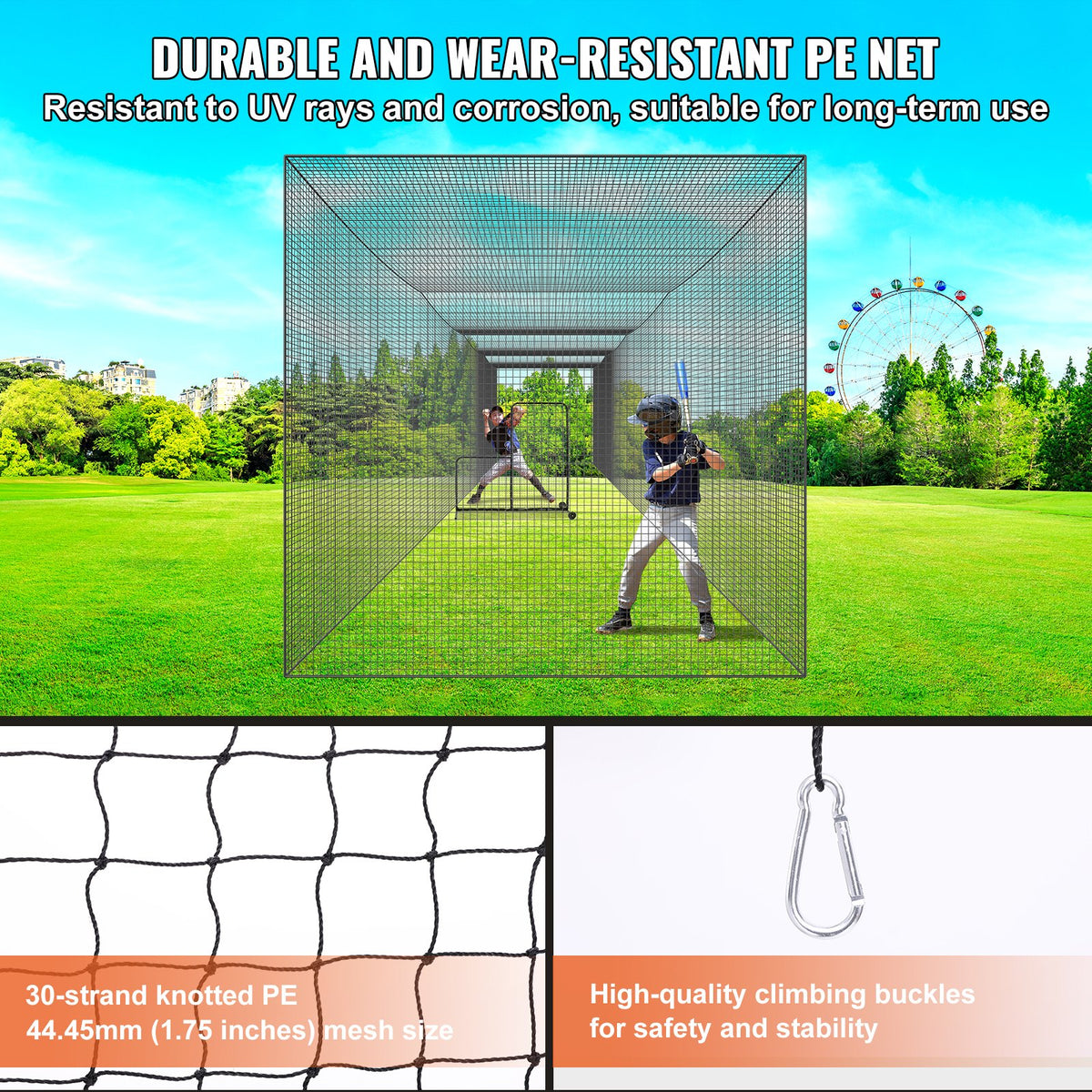 Baseball Batting Netting, Professional Softball Baseball Batting Hitting Training Net, Practice Portable V952-ZYW55YC000000XQ1FV0