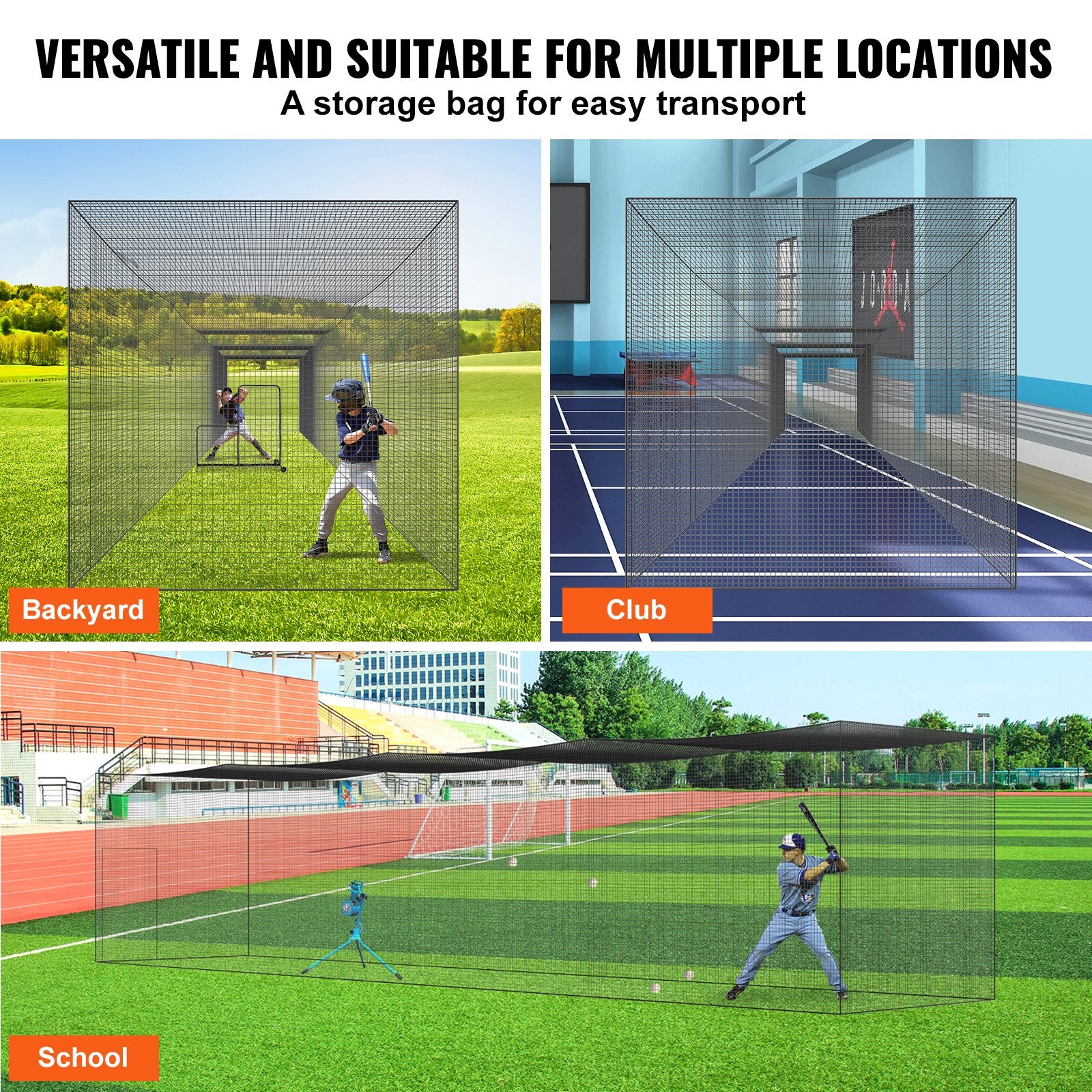 Baseball Batting Netting, Professional Softball Baseball Batting Hitting Training Net, Practice Portable V952-ZYW55YC000000XQ1FV0