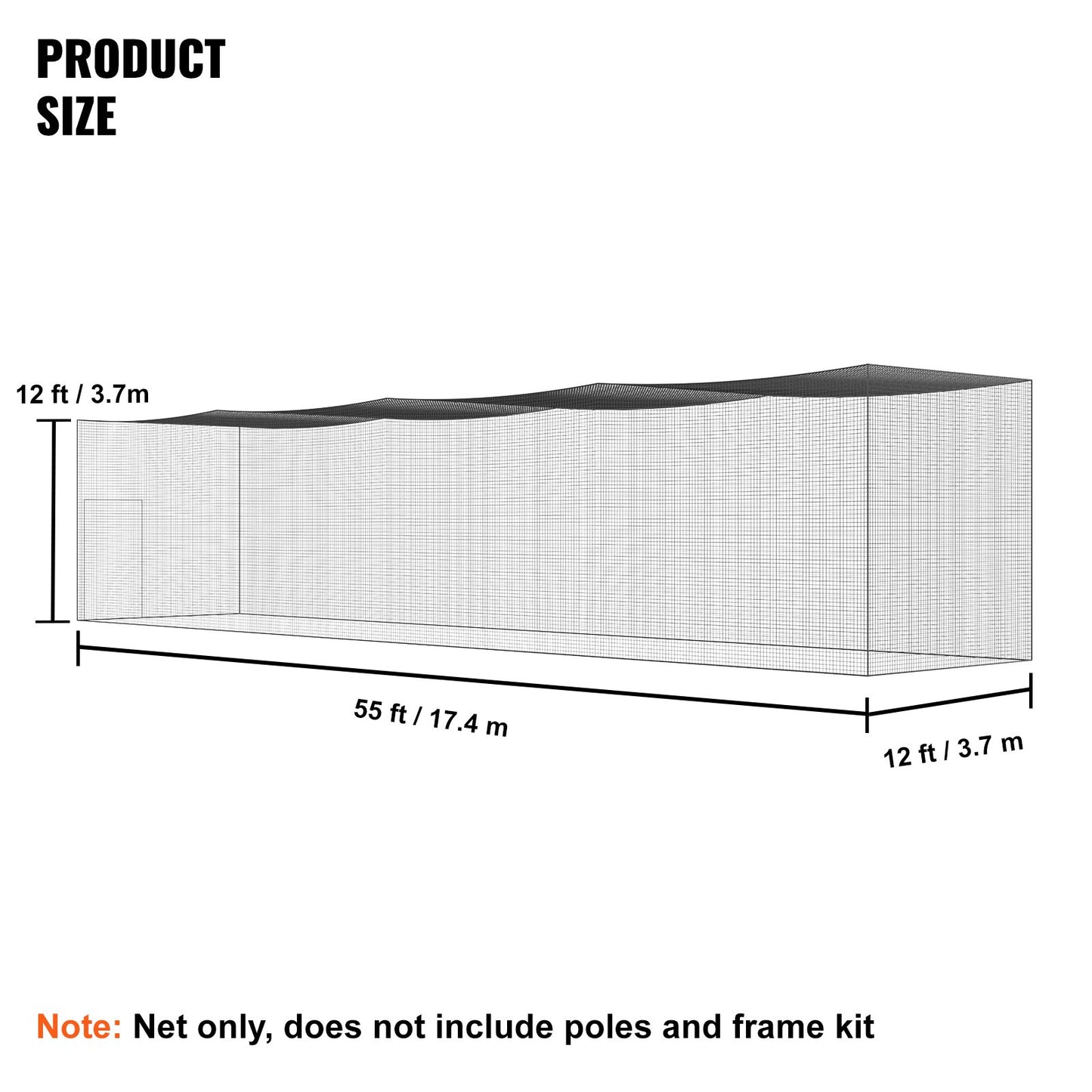 Baseball Batting Netting, Professional Softball Baseball Batting Hitting Training Net, Practice Portable V952-ZYW55YC000000XQ1FV0
