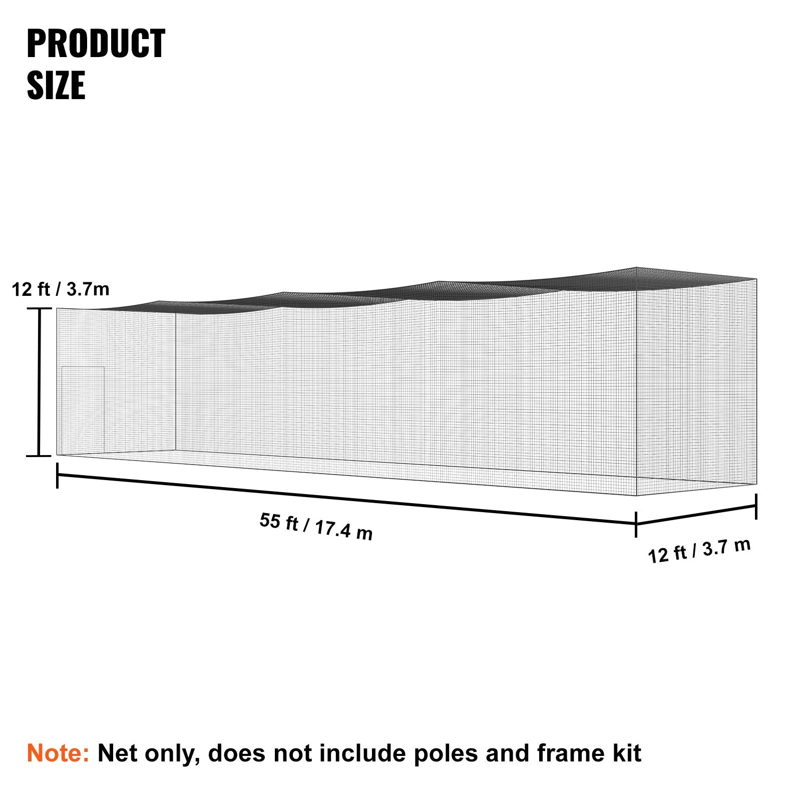 Baseball Batting Netting, Professional Softball Baseball Batting Hitting Training Net, Practice Portable V952-ZYW55YC000000XQ1FV0
