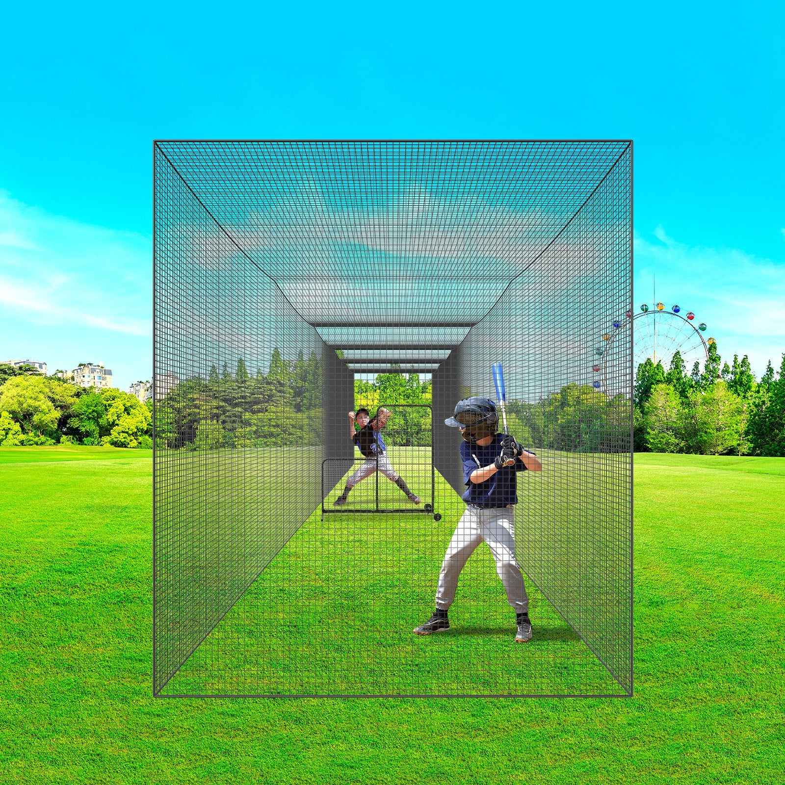 Baseball Batting Netting, Professional Softball Baseball Batting Hitting Training Net, Practice Portable V952-ZYW70YC00000EYEXCV0