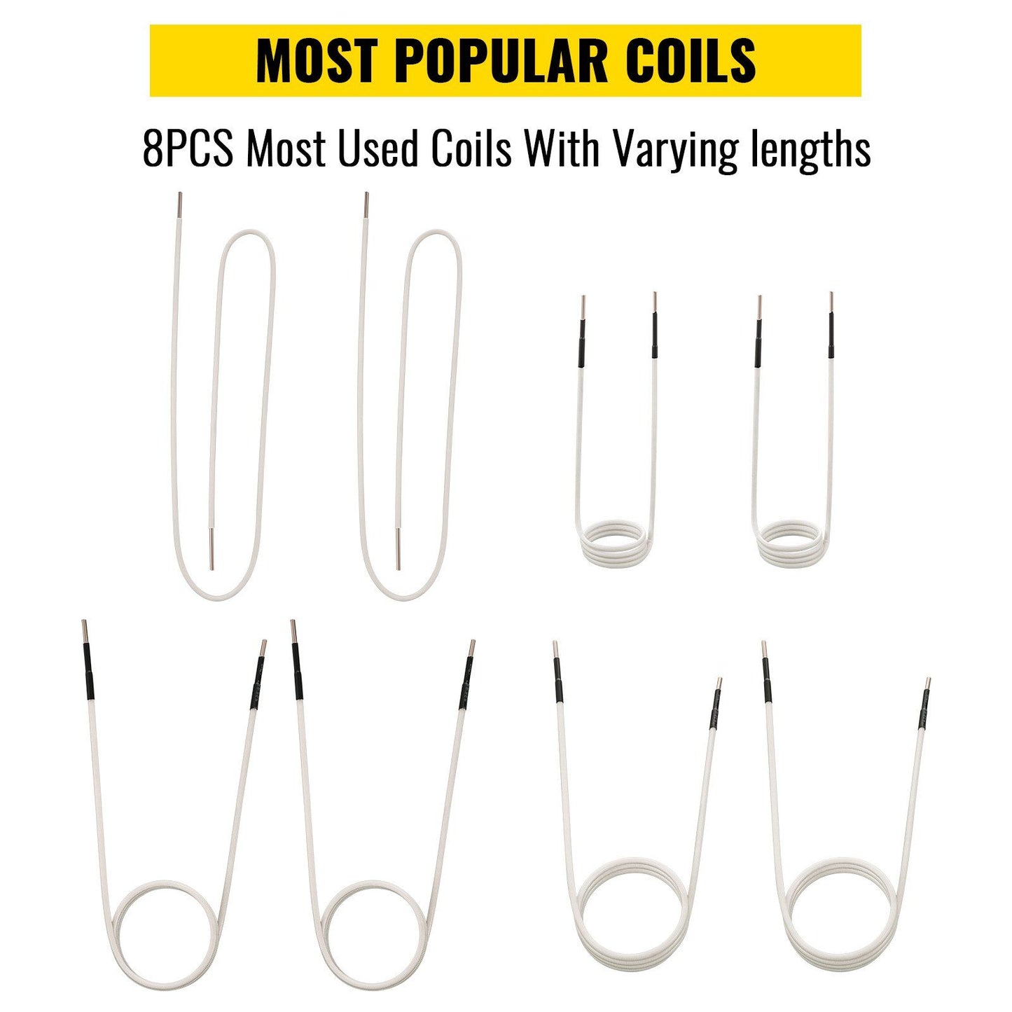 Induction Heater Inductor Coil Kits, Magnetic Mini Induction Heater Kit, Flameless Heat Accessories 8pcs, V952-ZYXQJBXQ8PC62C10LV0