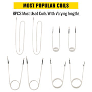 Induction Heater Inductor Coil Kits, Magnetic Mini Induction Heater Kit, Flameless Heat Accessories 8pcs, V952-ZYXQJBXQ8PC62C10LV0