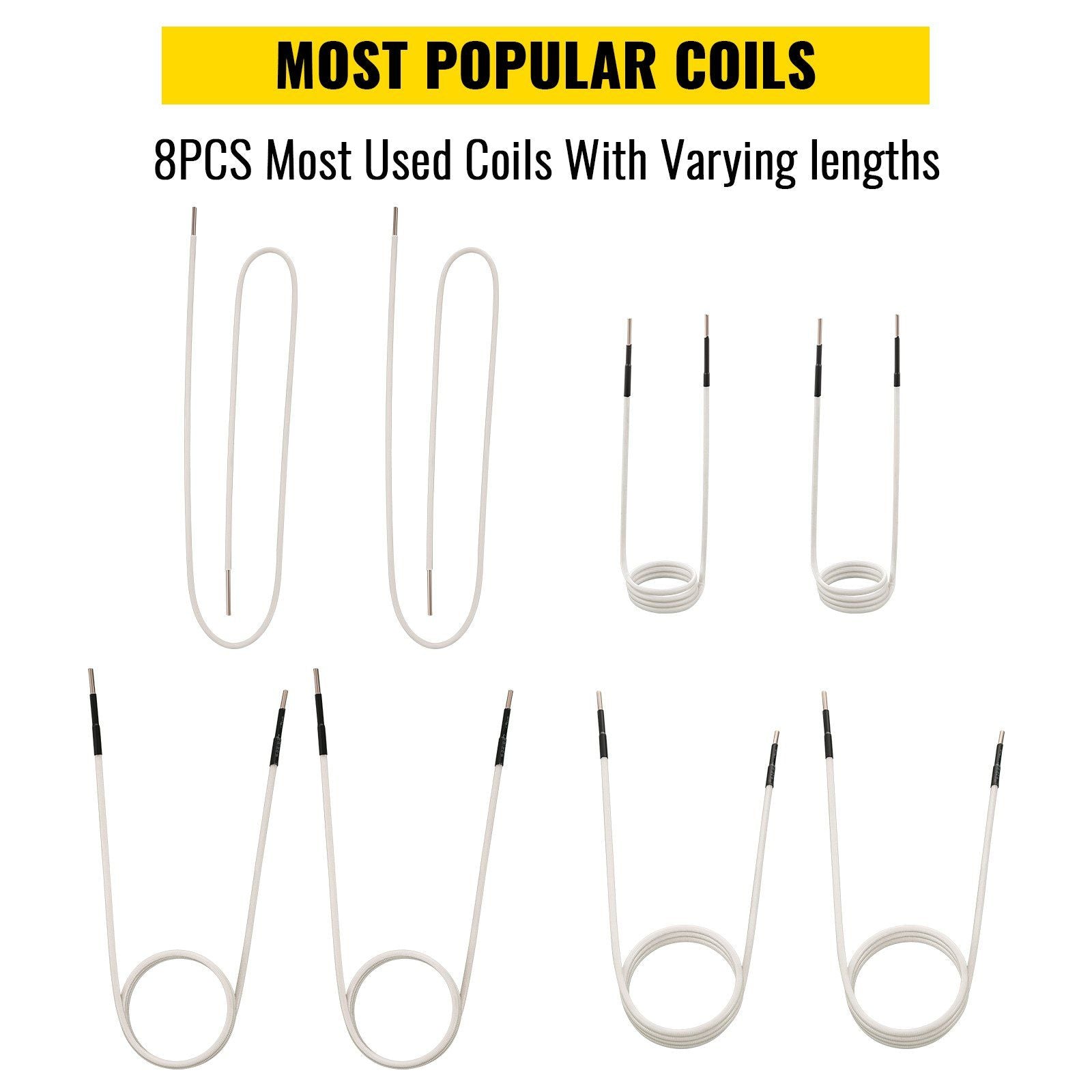 Induction Heater Inductor Coil Kits, Magnetic Mini Induction Heater Kit, Flameless Heat Accessories 8pcs, V952-ZYXQJBXQ8PC62C10LV0