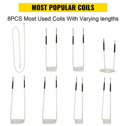 Induction Heater Coil Kit Induction Coils 8PCS For Removing Rusty Bolts V952-ZYXQJBXQ8PC71LL24V0