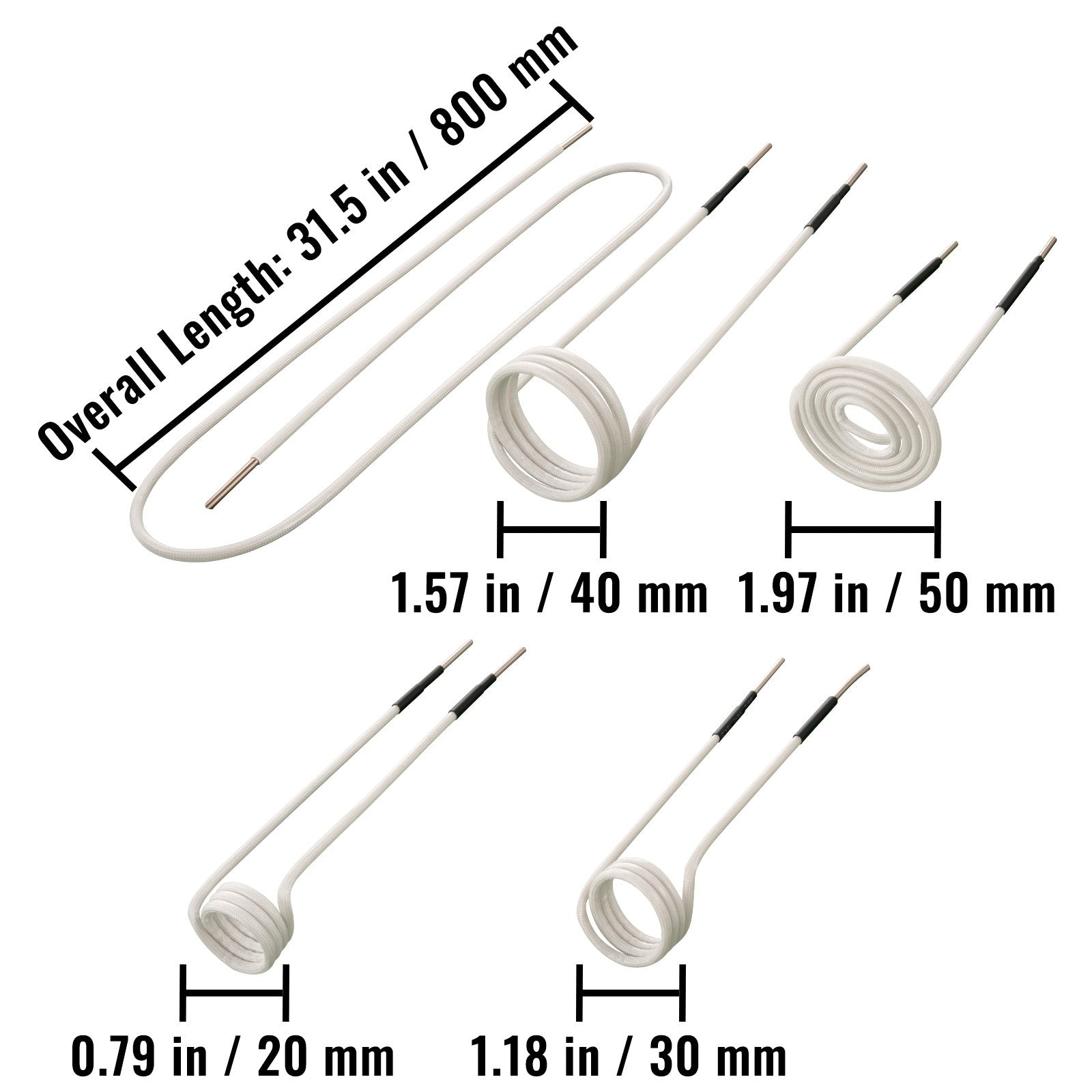 Induction Heater Coil Kit Induction Coils 8PCS For Removing Rusty Bolts V952-ZYXQJBXQ8PC71LL24V0