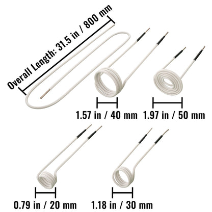 Induction Heater Coil Kit Induction Coils 8PCS For Removing Rusty Bolts V952-ZYXQJBXQ8PC71LL24V0