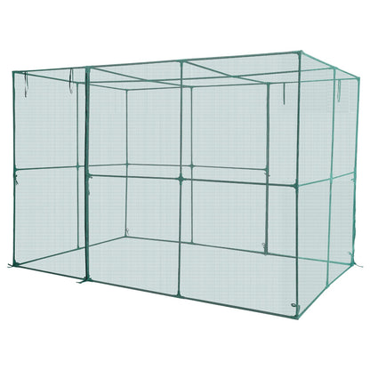 Crop Cage, 2.9 x 1.94 x 1.94 m Plant Protection Tent with Zippered Door, Wind-Resistant Tall Crop Cage, Easy V952-ZZBHZ1PCS120Z3706001V0