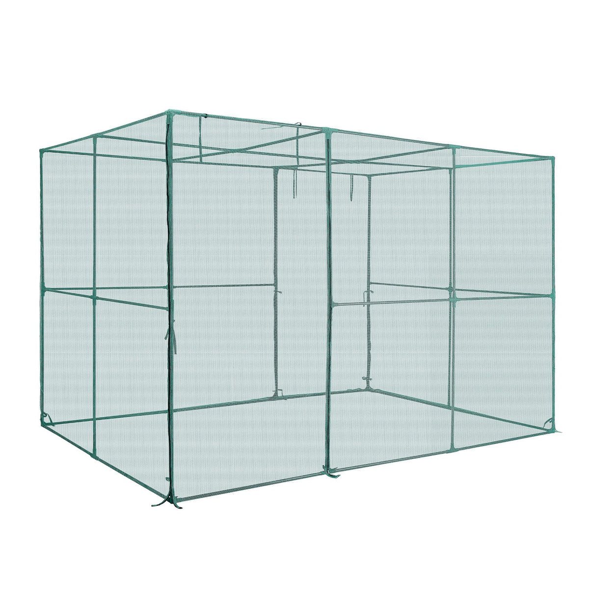Crop Cage, 2.9 x 1.94 x 1.94 m Plant Protection Tent with Zippered Door, Wind-Resistant Tall Crop Cage, Easy V952-ZZBHZ1PCS120Z3706001V0