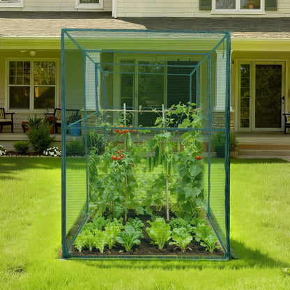 Crop Cage, 3.56 x 1.2 x 1.94 m Plant Protection Tent with Zippered Door, Wind-Resistant Tall Crop Cage, Easy V952-ZZBHZ1PCS144OHU8N001V0