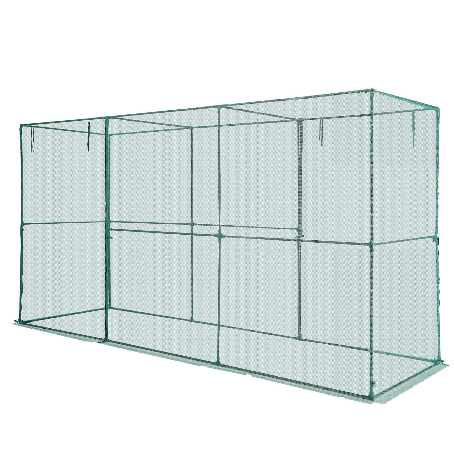 Crop Cage, 3.56 x 1.2 x 1.94 m Plant Protection Tent with Zippered Door, Wind-Resistant Tall Crop Cage, Easy V952-ZZBHZ1PCS144OHU8N001V0