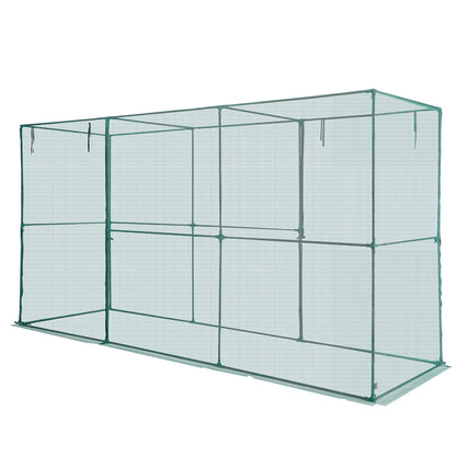 Crop Cage, 3.56 x 1.2 x 1.94 m Plant Protection Tent with Zippered Door, Wind-Resistant Tall Crop Cage, Easy V952-ZZBHZ1PCS144OHU8N001V0
