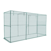 Crop Cage, 3.56 x 1.2 x 1.94 m Plant Protection Tent with Zippered Door, Wind-Resistant Tall Crop Cage, Easy V952-ZZBHZ1PCS144OHU8N001V0