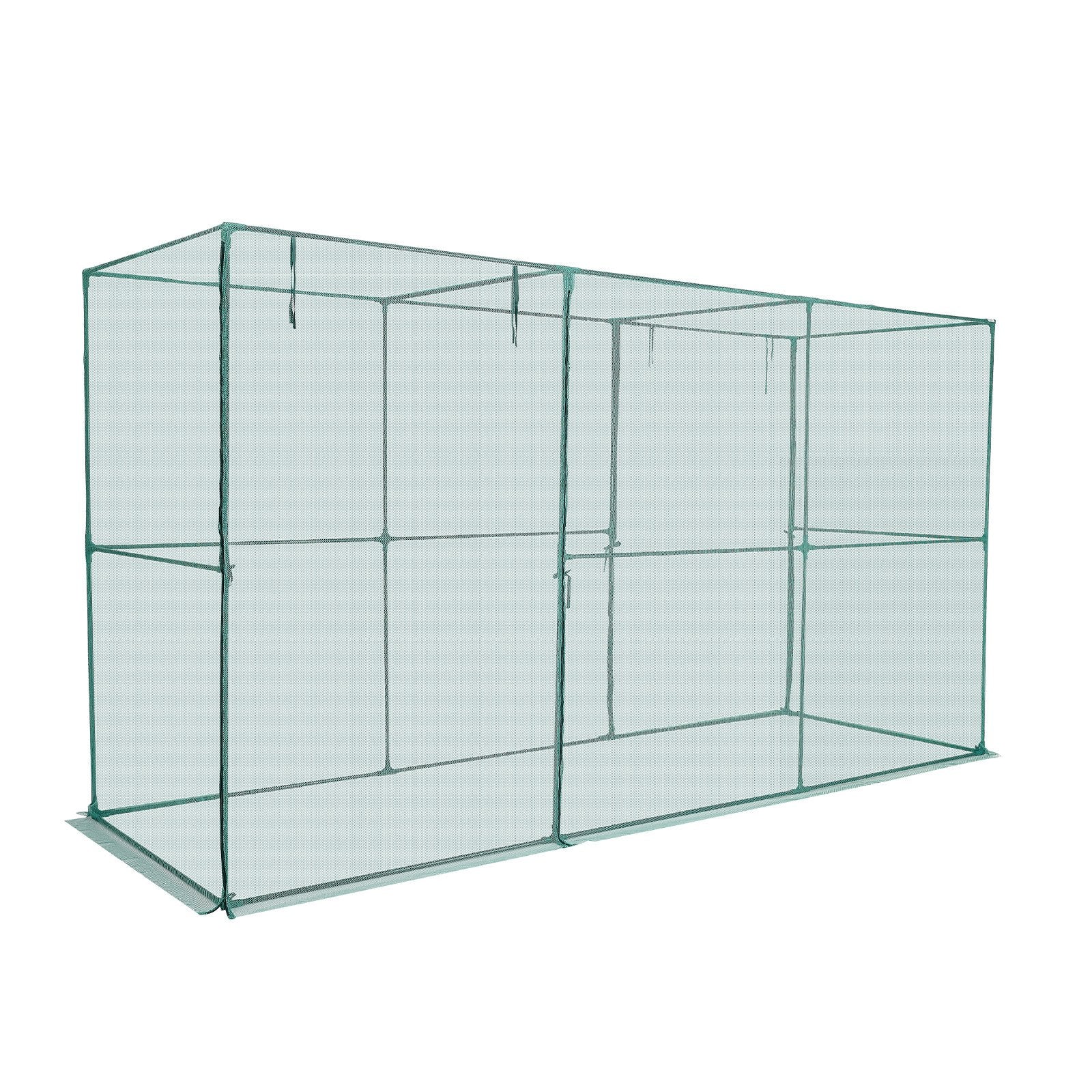 Crop Cage, 3.56 x 1.2 x 1.94 m Plant Protection Tent with Zippered Door, Wind-Resistant Tall Crop Cage, Easy V952-ZZBHZ1PCS144OHU8N001V0