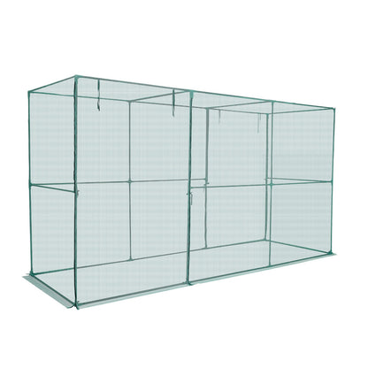 Crop Cage, 3.56 x 1.2 x 1.94 m Plant Protection Tent with Zippered Door, Wind-Resistant Tall Crop Cage, Easy V952-ZZBHZ1PCS144OHU8N001V0