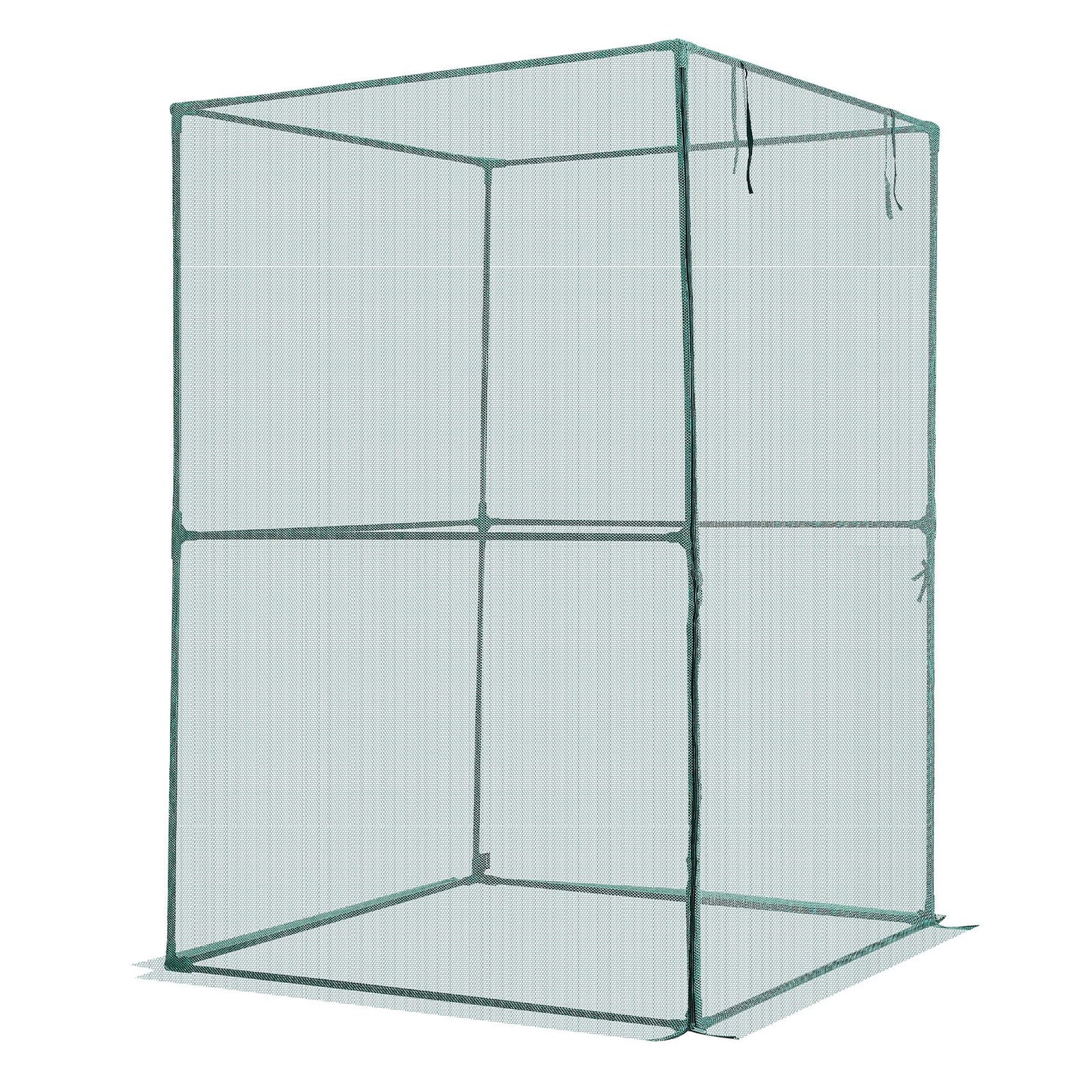 Crop Cage, 1.2 x 1.2 x 1.8 m Plant Protection Tent with Zippered Door, Wind-Resistant Tall Crop Cage, Easy to V952-ZZBHZ1PCS484D8164001V0