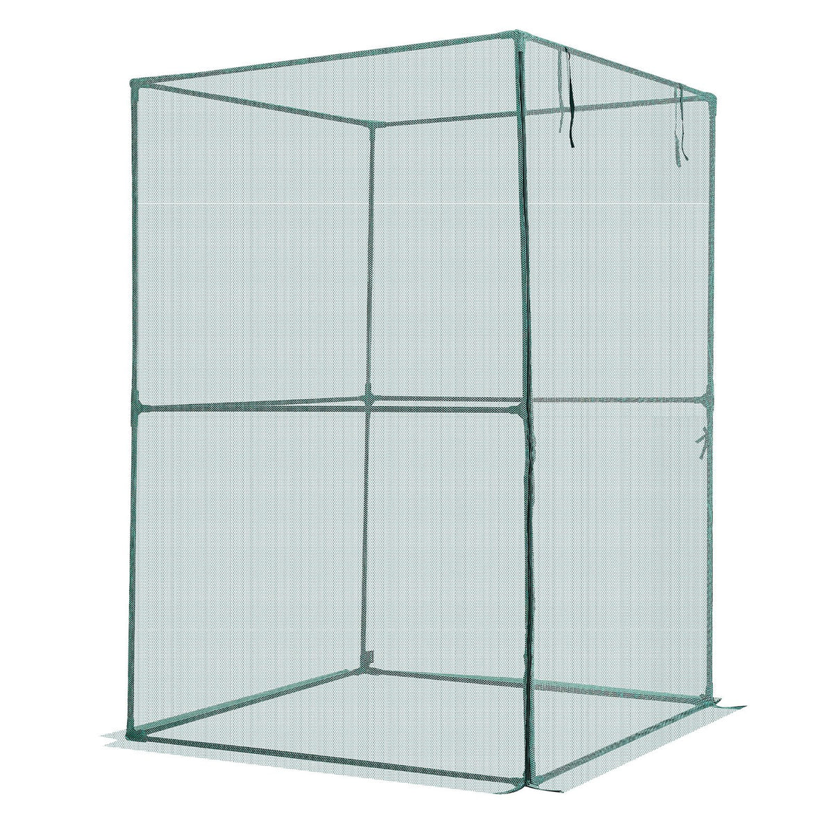 Crop Cage, 1.2 x 1.2 x 1.8 m Plant Protection Tent with Zippered Door, Wind-Resistant Tall Crop Cage, Easy to V952-ZZBHZ1PCS484D8164001V0