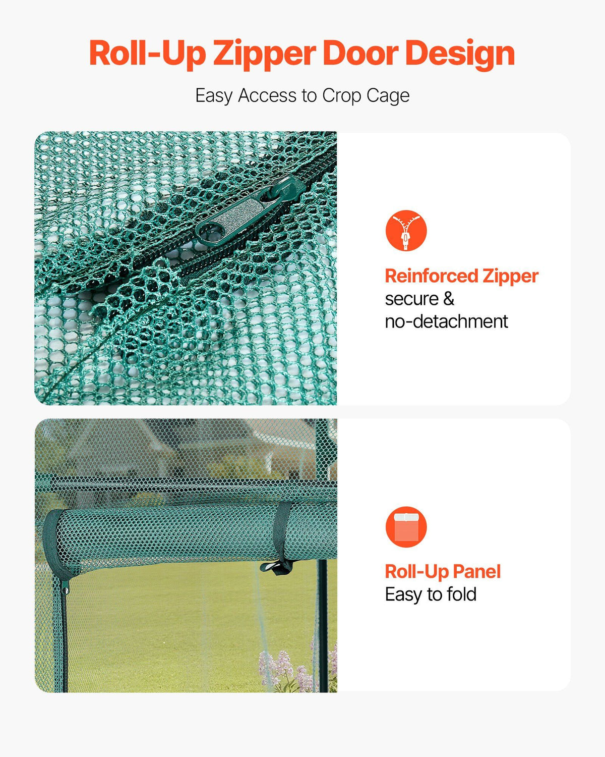 Crop Cage, 1.8 x 0.91 x 1.5 m Plant Protection Tent with Zippered Door, Wind-Resistant Tall Crop Cage, Easy V952-ZZBHZ1PCS733WG3BH001V0
