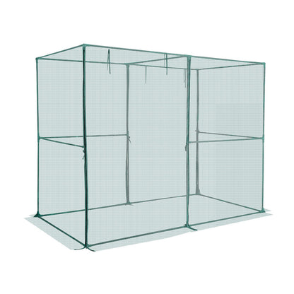 Crop Cage, 2.39 x 1.2 x 1.8 m Plant Protection Tent with Zippered Door, Wind-Resistant Tall Crop Cage, Easy V952-ZZBHZ1PCS984VTPLP001V0