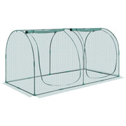 Crop Cage, 2.48 x 1.2 x 1.2 m Plant Protection Tent with Zippered Door, Wind-Resistant Tall Crop Cage, Easy V952-ZZBHZ1PCS984ZQZ2F001V0
