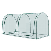 Crop Cage, 2.48 x 1.2 x 1.2 m Plant Protection Tent with Zippered Door, Wind-Resistant Tall Crop Cage, Easy V952-ZZBHZ1PCS984ZQZ2F001V0