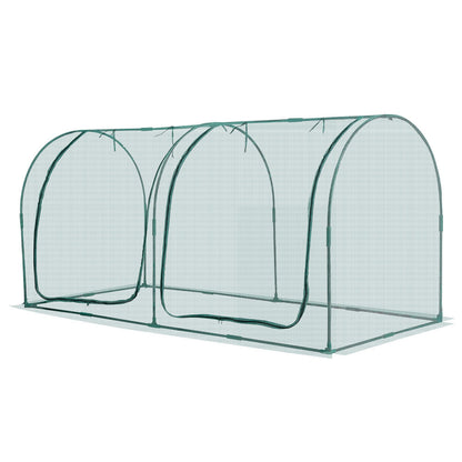 Crop Cage, 2.48 x 1.2 x 1.2 m Plant Protection Tent with Zippered Door, Wind-Resistant Tall Crop Cage, Easy V952-ZZBHZ1PCS984ZQZ2F001V0