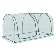 Crop Cage, 2.48 x 1.2 x 1.2 m Plant Protection Tent with Zippered Door, Wind-Resistant Tall Crop Cage, Easy V952-ZZBHZ1PCS984ZQZ2F001V0