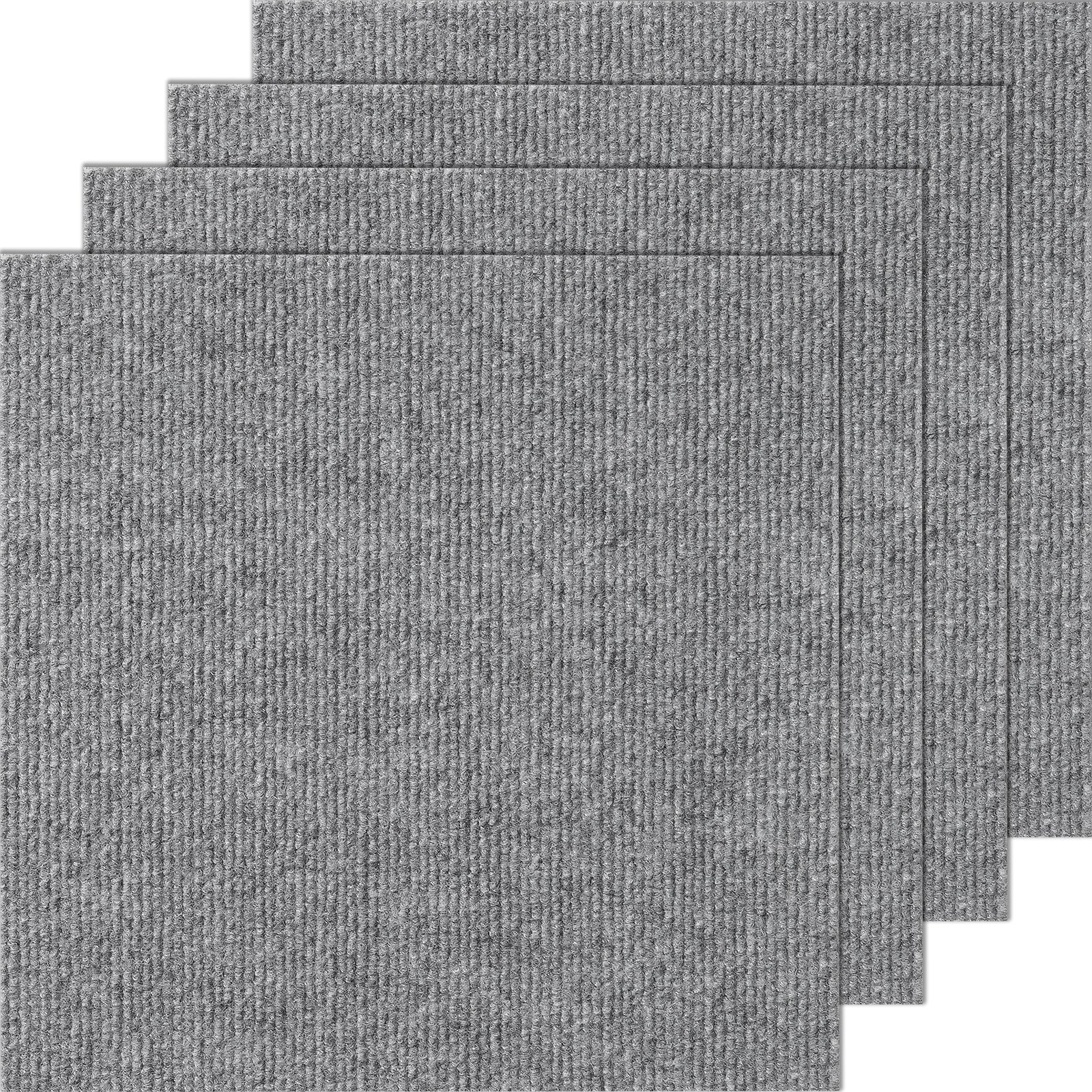 Carpet Tiles Peel and Stick, Squares Self Adhesive Carpet Floor Tile, Soft Padded Carpet Tiles, Easy Install V952-ZZFKDT1212YCO3IJOV0