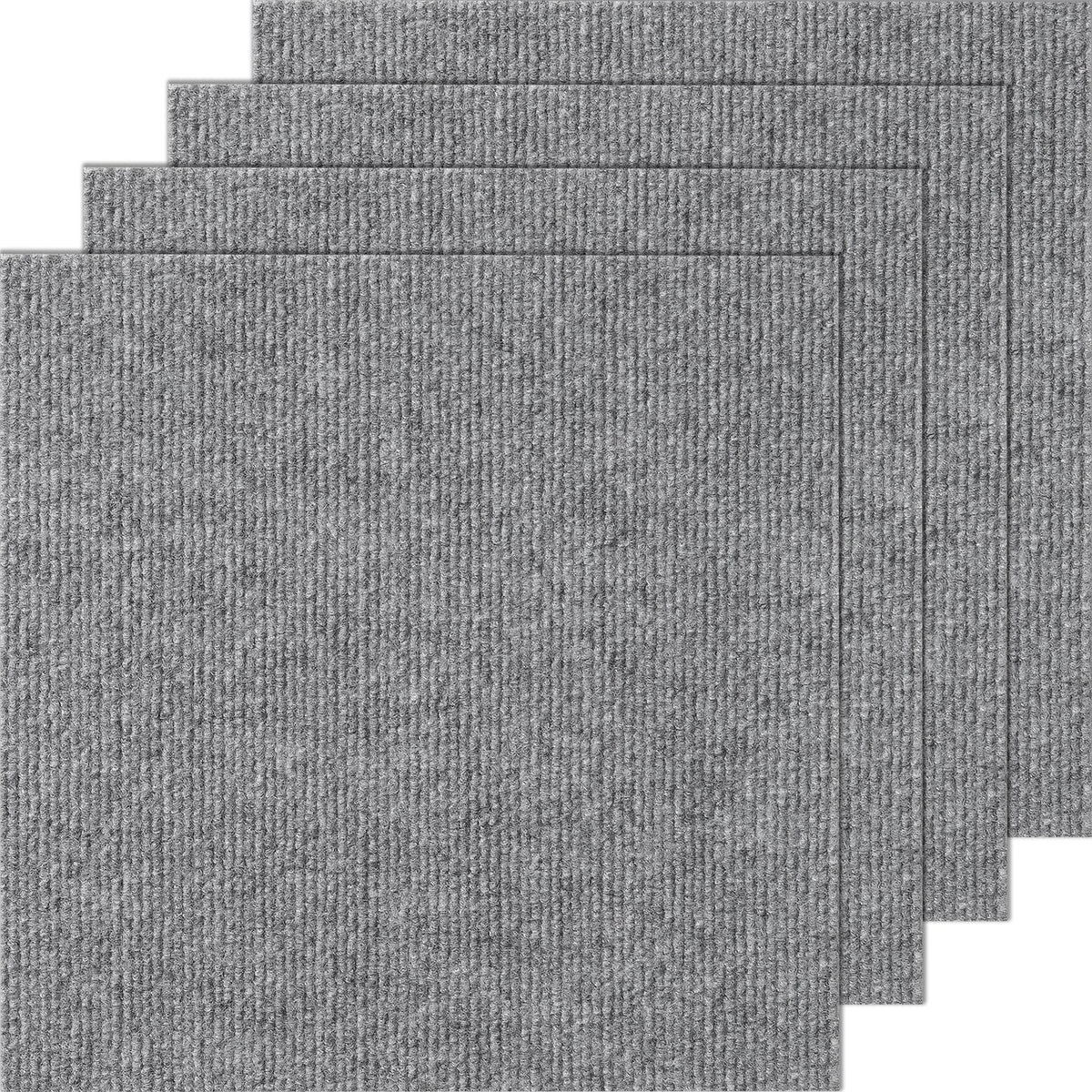 Carpet Tiles Peel and Stick, Squares Self Adhesive Carpet Floor Tile, Soft Padded Carpet Tiles, Easy Install V952-ZZFKDT1212YCO3IJOV0