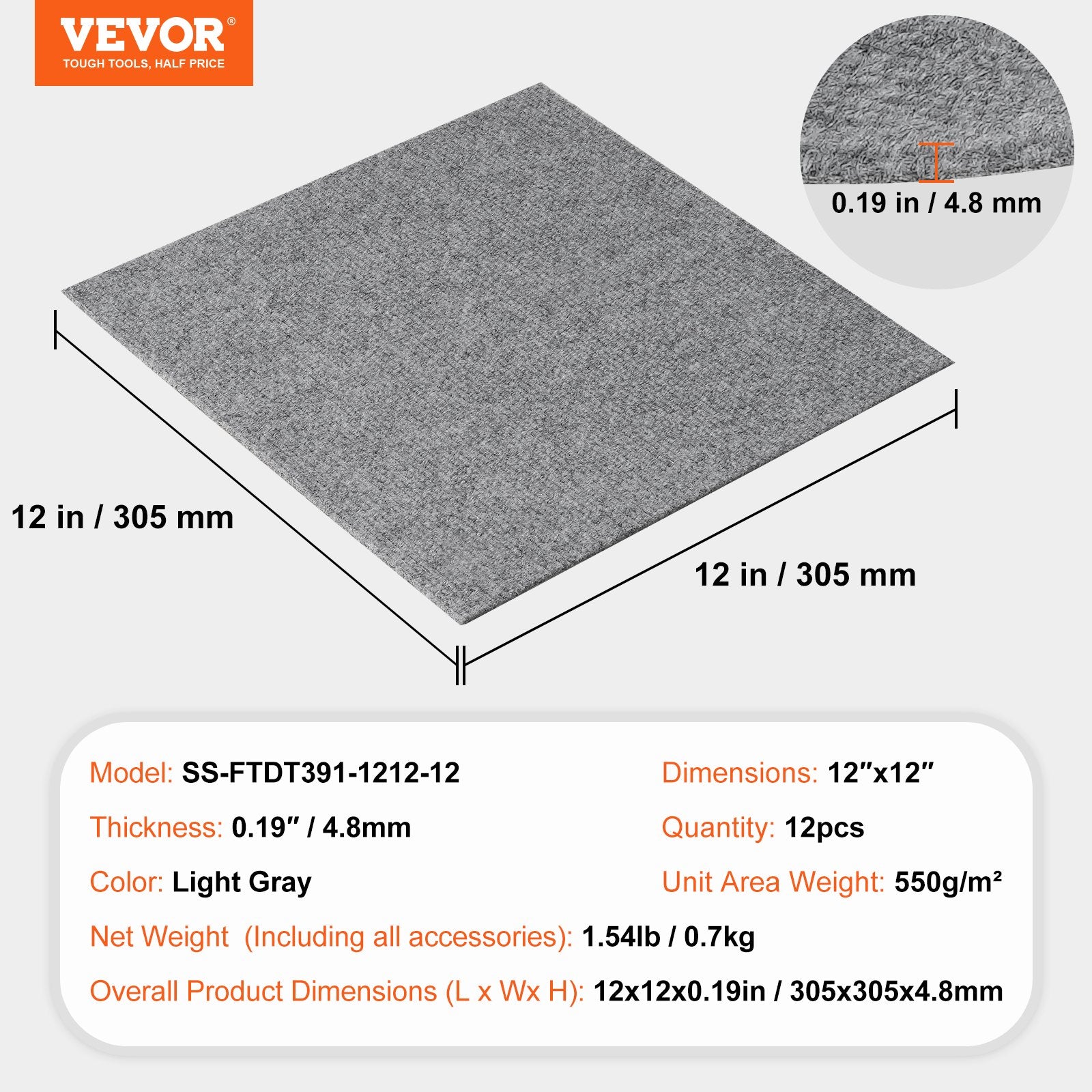 Carpet Tiles Peel and Stick, Squares Self Adhesive Carpet Floor Tile, Soft Padded Carpet Tiles, Easy Install V952-ZZFKDT1212YCO3IJOV0