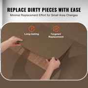 Carpet Tiles Peel and Stick, Squares Self Adhesive Carpet Floor Tile, Soft Padded Carpet Tiles, Easy Install V952-ZZFKDT1818SZ9DKX7V0