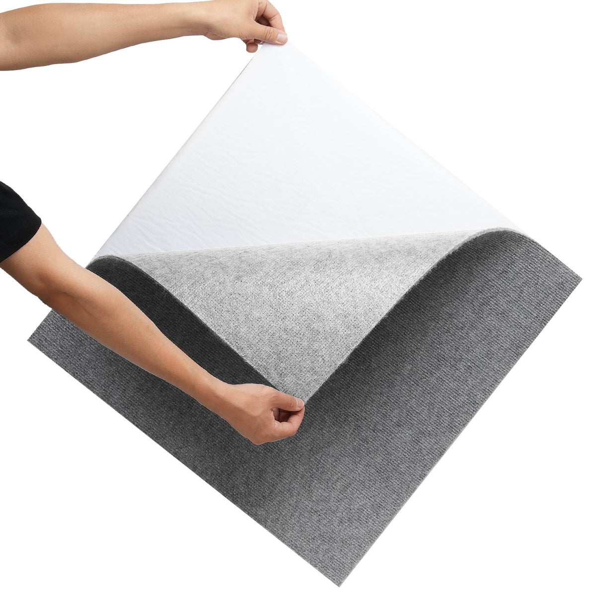 Carpet Tiles Peel and Stick, Squares Self Adhesive Carpet Floor Tile, Soft Padded Carpet Tiles, Easy Install V952-ZZFKDT2424YCAK994V0